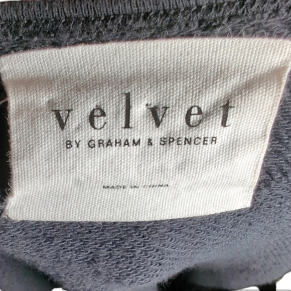 Velvet By Graham & Spencer French Terry Faux Sherpa Jacket Size XS - Picture 4 of 10